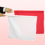 紅白旗・棒付き50×50cm（2本組）